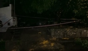 Tormenta dejó un fallecido por caída de un muro en San Lorenzo