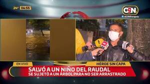 Crónica / "Fue un acto de amor", dijo el guardia que rescató a niño de raudal