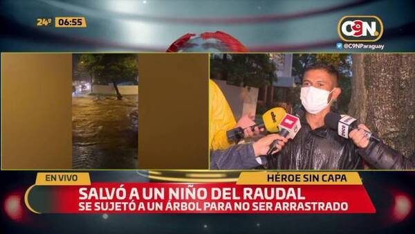 Crónica / "Fue un acto de amor", dijo el guardia que rescató a niño de raudal
