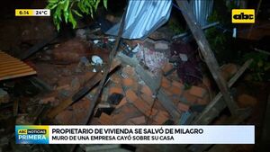 Propietario de vivienda se salvó de milagro - ABC Noticias - ABC Color