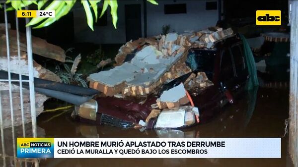 Un hombre murió aplastado tras derrumbe - ABC Noticias - ABC Color