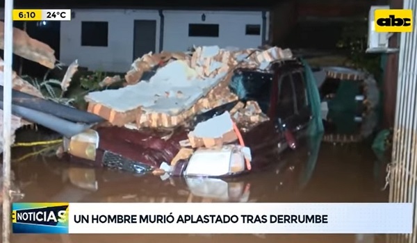 Hombre muere víctima de derrumbe por tormenta