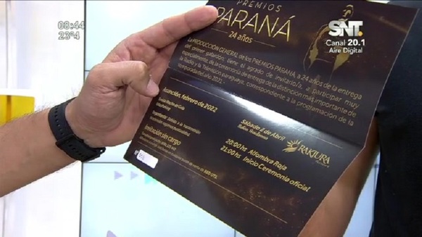 Premios Paraná: El máximo galardón de la TV y Radio Paraguaya - SNT
