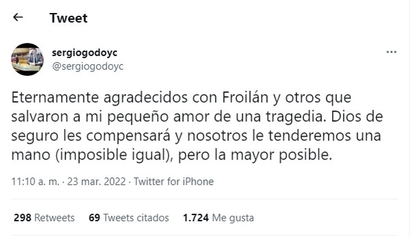 Diario HOY | Senador agradece a guardia que arriesgó su vida para rescatar a su hijo del raudal