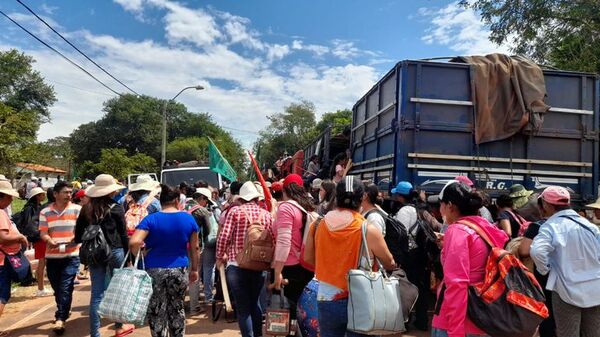Marcha de la FNC: más campesinos se dirigen a Asunción - Nacionales - ABC Color
