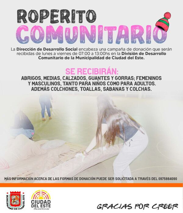 CDE: impulsan “Roperito comunitario” para ayudar a familias vulnerables - La Clave