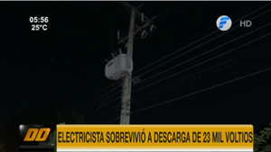 Electricista sobrevivió a descarga de 23.000 voltios en San Lorenzo