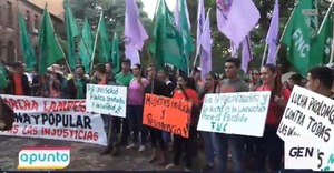 Campesinos e indígenas ya marchan por las calles de Asunción - ADN Digital