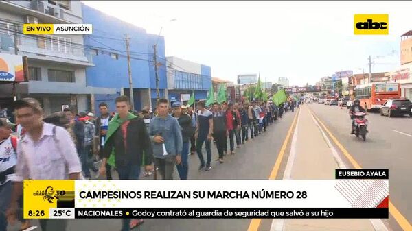 Marcha campesina: arrancó la movilización en Asunción - ABC Noticias - ABC Color