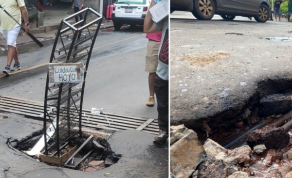Enormes baches reciben diariamente a turistas en CDE