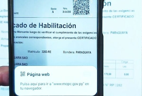 La Marina Mercante habilita código QR para informar sobre embarcaciones