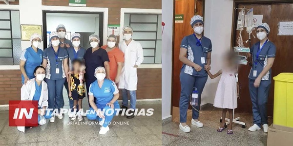 HRE: PACIENTE DE 5 AÑOS CON ALTA MÉDICA DE LA UTI-P - Itapúa Noticias