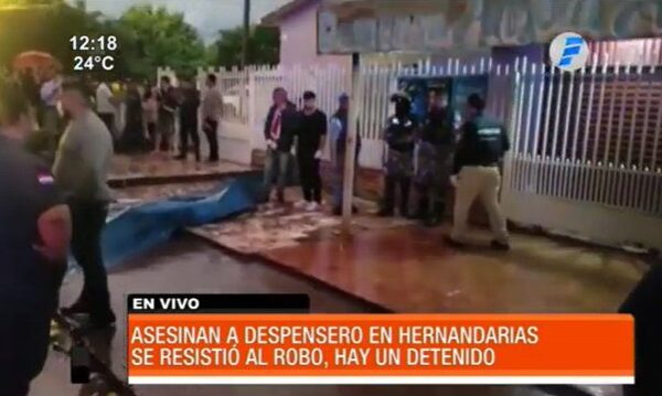 Asesinan a despensero durante asalto en Hernandarias | Telefuturo