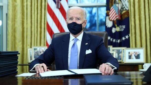 EE.UU: Joe Biden a alborotado a los teóricos de la conspiración utilizando la frase "nuevo orden mundial” en un acto en la Casa Blanca