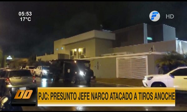 Atacaron a tiros a presunto jefe narco en Pedro Juan Caballero | Telefuturo