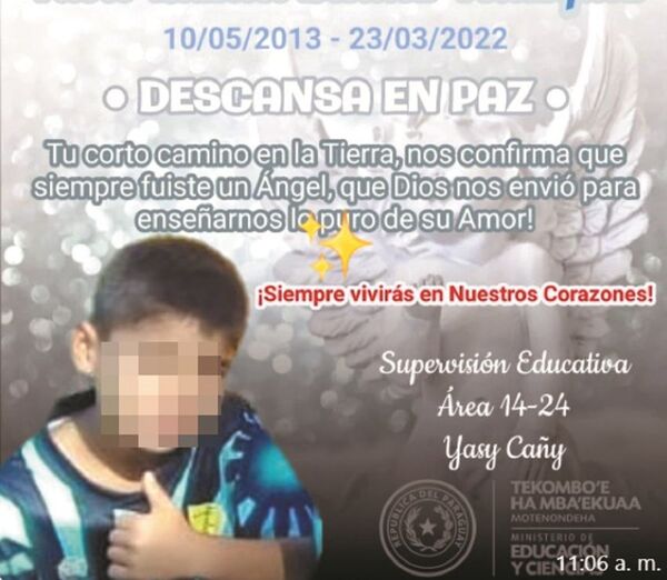 Niño se fracturó jugando al fútbol y murió días después