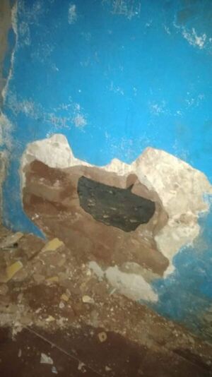 Abrieron boquete con cuchara para escapar de Comisaría en San Lorenzo