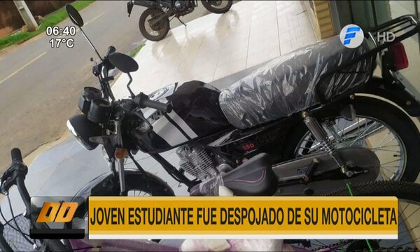 Roban moto a joven estudiante en San Lorenzo | Telefuturo