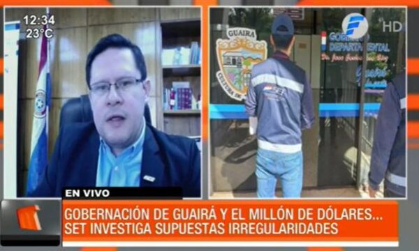 SET investiga supuestas irregularidades en la Gobernación del Guairá | Telefuturo