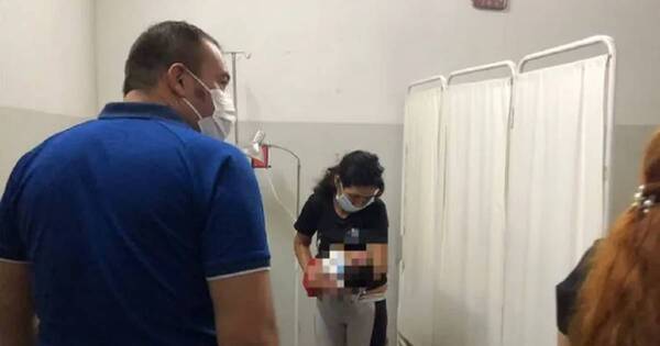 La Nación / Beba de un mes fue alcanzada por chispas de fuego y sufrió quemadura de primer grado