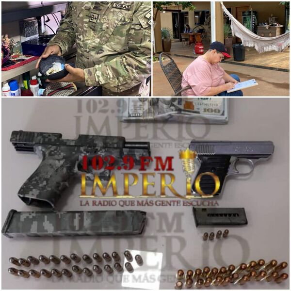 Allanamientos de la Senad derivaron en incautaciones de droga, armas y detención - Radio Imperio