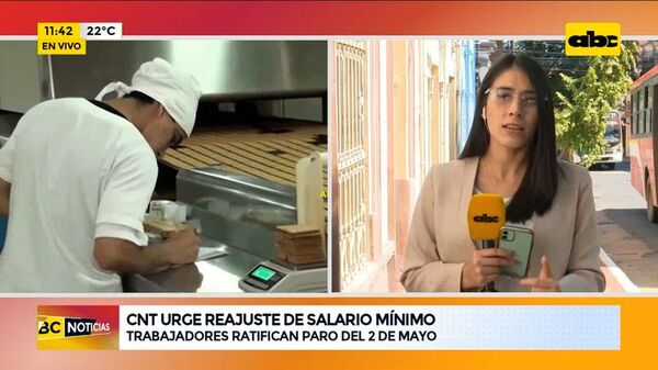 CNT urge reajuste de salario mínimo - ABC Noticias - ABC Color