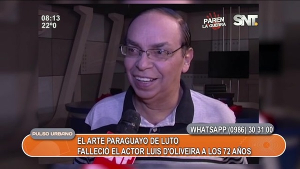 Luis D'Oliveira falleció a los 72 años de edad - SNT