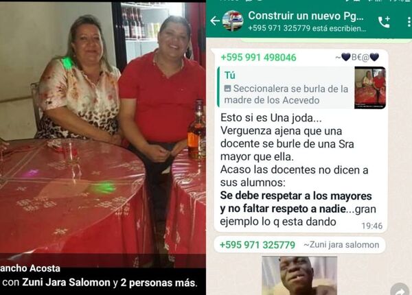 Seccionalera de la educación se burla de la madre de los Acevedo en redes sociales