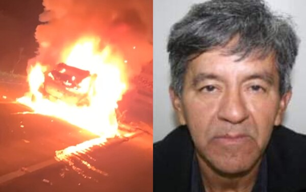 Hombre muere calcinado dentro de su vehículo - Noticiero Paraguay