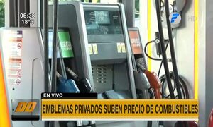 Emblemas privados suben precio de combustibles desde hoy | Telefuturo
