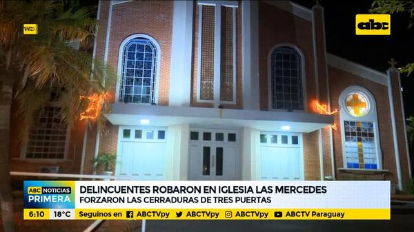 Roban objetos de la iglesia Las Mercedes - ABC Noticias - ABC Color