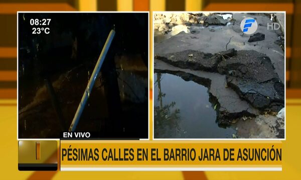 Pésimas calles en barrio de Asunción | Telefuturo