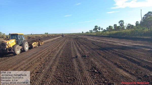 Construyen camino de acceso al futuro puente de la Bioceánica - .::Agencia IP::.