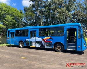 Buses del transporte público exhiben atractivos turísticos de Foz de Yguazú