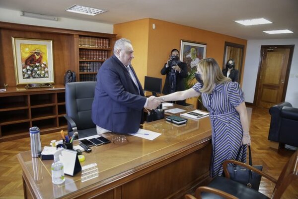Defensora General y Presidente de la CSJ abordaron temas de interés este lunes