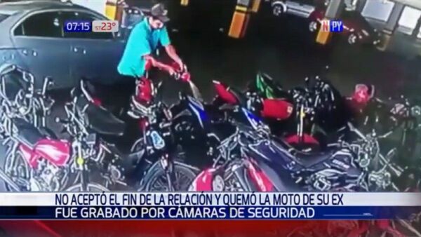 Detienen a hombre que quemó moto y amenazó de muerte a su ex pareja en Ñemby