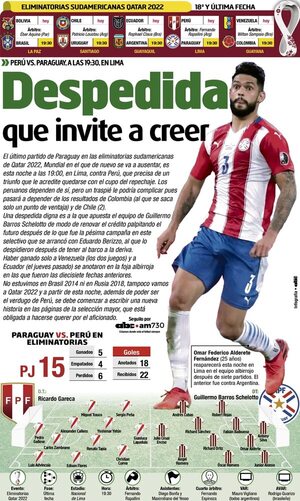 Despedida que invite a creer  - Selección Paraguaya - ABC Color