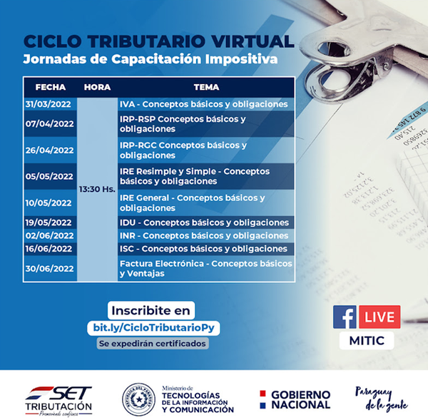 Diario HOY | “Ciclo Tributario Virtual”: capacitación dirigida a la ciudadanía