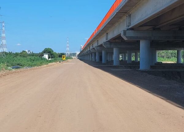 Diario HOY | Puente Héroes del Chaco: completan refulado en camino a Chaco'i