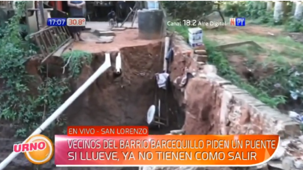 Vecinos reclaman deplorable estado de calle en San Lorenzo