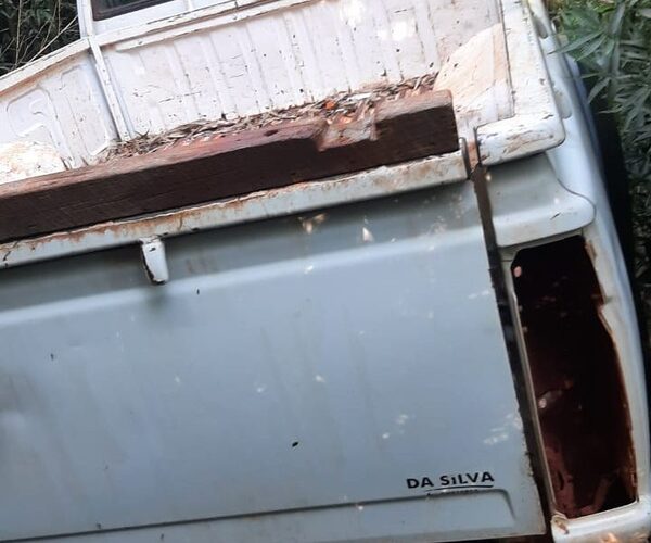 Encuentran en bosque camioneta robada