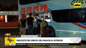 Transporte público al interior: pasaje podría subir entre 15 y 20% - ABC Noticias - ABC Color