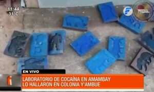 Hallan laboratorio para procesar cocaína en Amambay | Telefuturo