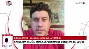 Sesión incidentada en junta municipal de Luque por presencia de concejal suspendido - Megacadena — Últimas Noticias de Paraguay