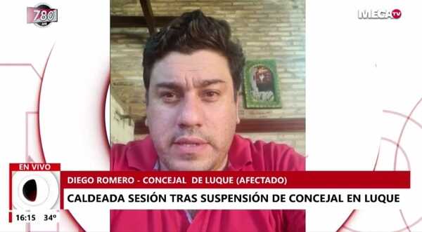 Sesión incidentada en junta municipal de Luque por presencia de concejal suspendido - Megacadena — Últimas Noticias de Paraguay