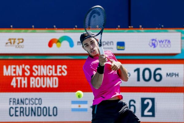 Argentino Cerundolo a cuartos en Miami - Polideportivo - ABC Color