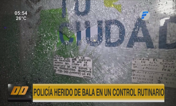 Hieren a policía en control rutinario | Telefuturo