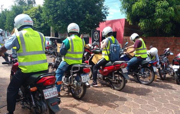 Mediante campaña “Usá la cabeza”, regalarán 100 cascos a motociclistas de Luque