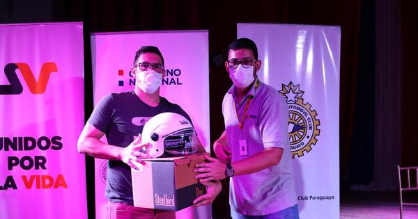 Regalarán 100 cascos reglamentarios a motociclistas de Luque