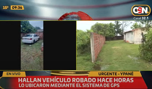 GPS ayuda a recuperar auto horas después de robado